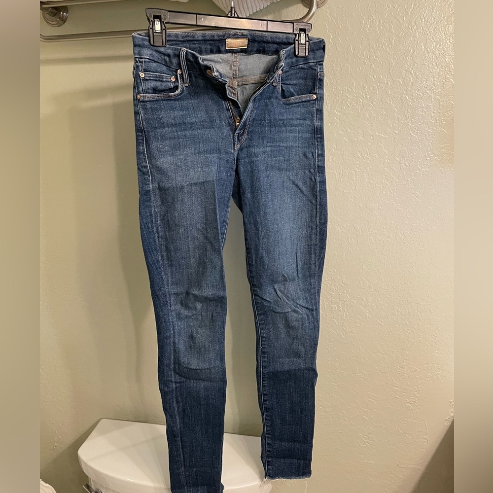 Mother - Looker ankle fray denim jeans